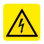 CAVI AD ALTA TENSIONE (CON TESTO) NORMA UNI EN ISO 7010 (W012374)