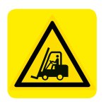 CARRELI IN MOVIMENTO (CON TESTO) NORMA UNI EN ISO 7010 (W014439)