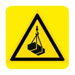 CARROPONTE IN MOVIMENTO (CON TESTO) NORMA UNI EN ISO 7010 (W015434)