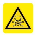 PERICOLO DI MORTE (CON TESTO) NORMA UNI EN ISO 7010 (W016303)