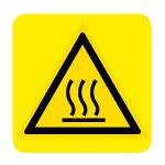 PERICOLO SUPERFICIE CALDA NORMA UNI EN ISO 7010 (W017012)