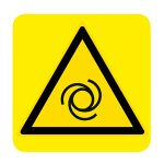 PERICOLO AVVIAMENTO AUTOMATICO NORMA UNI EN ISO 7010 (W018055)