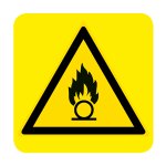 SOSTANZE COMBURENTI (CON TESTO) NORMA UNI EN ISO 7010 (W028330)