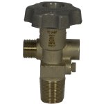 VALVOLA A VOLANTINO RESIDUALE CONICA NICHELATA