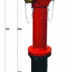 IDRANTE SOPRASUOLO MODELLO EUR CON 2 SBOCCHI  A NORMA UNI 14834 IN GHISA (0781)