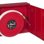 NASPO A PARETE CE CON PORTELLO PIENO IN ACCIAIO INOX TUBO BIANCO MT. 30 DIM. 700X650HX230 (1923)