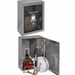 CASSETTA CORREDO IDRANTE INOX SINGOLA UNI70 CON LASTRA (0230)