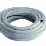 TUBO SEMIRIGIDO BIANCO DN 25 UNI EN 694 NON RACCORDATO  (0635)