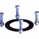 GUARNIZIONE E SERIE BULLONI IN ACCIAIO ZINCATO PER IDRANTE  (0810)