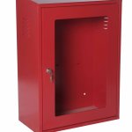 ARMADIO ATTREZZATURA ANTINCENDIO ROSSO CON PORTELLO SAFE WINDOWS ESCLUSO LASTRA  (0875A)