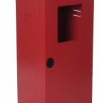 CASSETTA PORTA ESTINTORE KG. 5/9/ 12 CON PORTELLO PIENO, FINESTRA DI ISPEZIONAMENTO (ESCLUSA COD.9194) E CHIUSURA SIGILLABILE  (0927A)