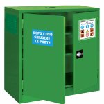 ARMADIO PER FITOSANITARI/PESTICIDI CON 2 ANTE CIECHE + 2 RIPIANI (10097)