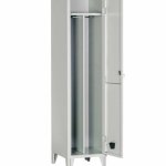 ARMADIO PER SPOGLIATOIO GRIGIO 1 POSTO CON DIVISORIO SPORCO/PULITO (10098)