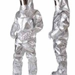 COMPLETO IN FIBRA ARAMIDICA ALLUMINIZZATA UNI EN ISO 11612:2009 A1B1C3D2E3  (10102)