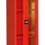 ARMADIO ATTREZZATURE ANTINCENDIO 1 ANTA FINESTRATA + 3 RIPIANI (1321)