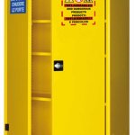 ARMADIO PER LIQUIDI INFIAMMABILI CON 2 ANTE CIECHE + 3 RIPIANI + 1 VASCA DI FONDO (LT.27) (1326)