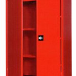 ARMADIO ATTREZZATURA ANTINCENDIO 2 ANTE CIECHE + 4 RIPIANI (1346)