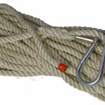 FUNE IN POLIESTERE MT. 20 DIAMETRO MM. 12 + 1 REDANCIA + 1 MOSCHETTONE (7984)