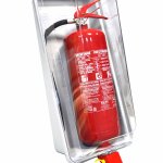 CASSETTA PORTA ESTINTORE 6 KG IN PVC TRASPARENTE 'ELEGANCE'  (9373)