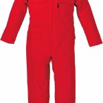 TUTA CE II CATEGORIA UNI EN ISO 11612:2009  COLORE ROSSO 100% ARAMIDE 185 g/mq (9633)