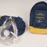 POCKET MASK MASCHERA RIANIMAZIONE BOCCA/BOCCA IN BORSETTA BLU (MAS017)