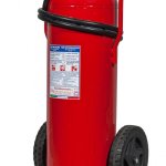 100 kg Powder Wheeled Fire Extinguisher - A IV B C - MED 2014/90/EU Code 16118-52