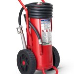 Estintore carrellato a Polvere da 25 Kg  - UNI EN 1866-1- Pressurizzato al momento dell’uso - Codice 18258-51 - Modello Piemonte 18205