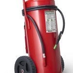 Estintore Carrellato da 150 Litri a Schiuma Green Wave Lith-M idoneo per Batterie al Litio in Acciaio Inox – Pressione ausiliaria - GW150A – Classe A IV B