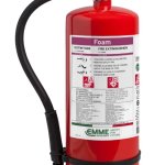 Estintore a Schiuma Senza Fluoro da 6 Litri con Involucro in Acciaio Inox - Modello 22066-94 "Fluorine Free"