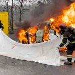 Coperta Antifiamma, Antincendio ed Ignifuga per auto e veicoli - Codice 2930-96