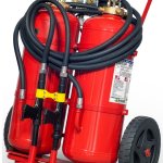 Dispositivo carrellato Twin Agent Kg 50 Polvere - 50 Lt Schiuma - A B C - PED 2014/68/UE - Codice 30509