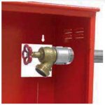 Cassetta Uni 45 Rossa Ral3000 Cambio Rapido con Portello per Lastra Safe Window (Escluso Lastra Cod.0886)
