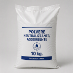 Polvere assorbente e neutralizzante per acido solforico