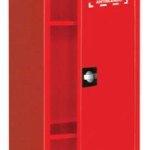 ARMADIO ATTREZZATURE ANTINCENDIO 1 anta cieca + 3 ripiani