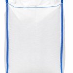 BIG BAG CON LINER IN POLIETILENE CON VALVOLA DI SCARICO 910 x 910 x h700 mm - portata 1000 kg