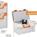 CONTENITORI Li-SAFE PER TRASPORTO E STOCCAGGIO BATTERIE AL LITIO Tre dimensioni per batterie al litio, complete di cuscini speciali