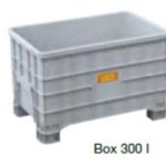 Contenitore raccolta batterie esauste con 4 piedi 300 Lt 1000 x 635 x h645 mm 14,3 kg HDPE