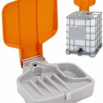 Imbuto per il travaso da IBC con coperchio ribaltabile 770 x 740 x h240 mm 5 kg LLDPE
