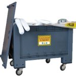 	Kit contenitore PE carrellato OLEO con polvere oleo-selettiva