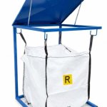 STRUTTURA PORTA BIG-BAG CON COPERCHIO INTELAIATO