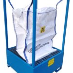 STRUTTURA PORTA BIG-BAG CON VASCA DI CONTENIMENTO in acciaio verniciato