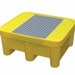 VASCA IN POLIETILENE PER 1 FUSTO dim. 925 x 800 x h420 mm - capacità 225 Lt