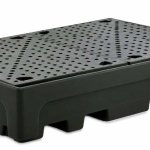 VASCHE DI CONTENIMENTO IN PE PER 2 IBC Versioni senza griglia e con griglia in PE