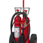 Estintore carrellato CO2 kg 10 - 144 B - Modello 17103-1 - BIBOMBOLA - UNI EN 1866-1