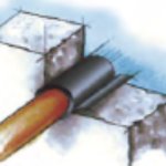 Nastro strip universale ei 120 en1366-3 per tubazioni da diam. 90 a diam. 125 mm 1000x100x12