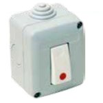 Pulsante di sblocco/reset scatola in abs grigio per lo sblocco remoto degli elettromagneti o per il reset di tacitazione della centrale antincendio