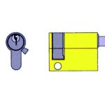 Cilindro/mezzo per porte rei