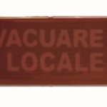 Pannello ottico/acustico con scritta intercambiabile "allarme incendio" en54-3