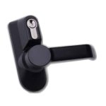 Maniglia esterna con chiave su maniglia per maniglione antipanico ad applicare