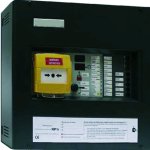 Centrale spegnimento a due zone di rivelazione ed una zona per spegnimento con pulsanti manuali (escluse 2 batterie) uni en 12094-1